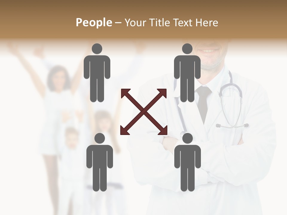 Arc Center Boy PowerPoint Template