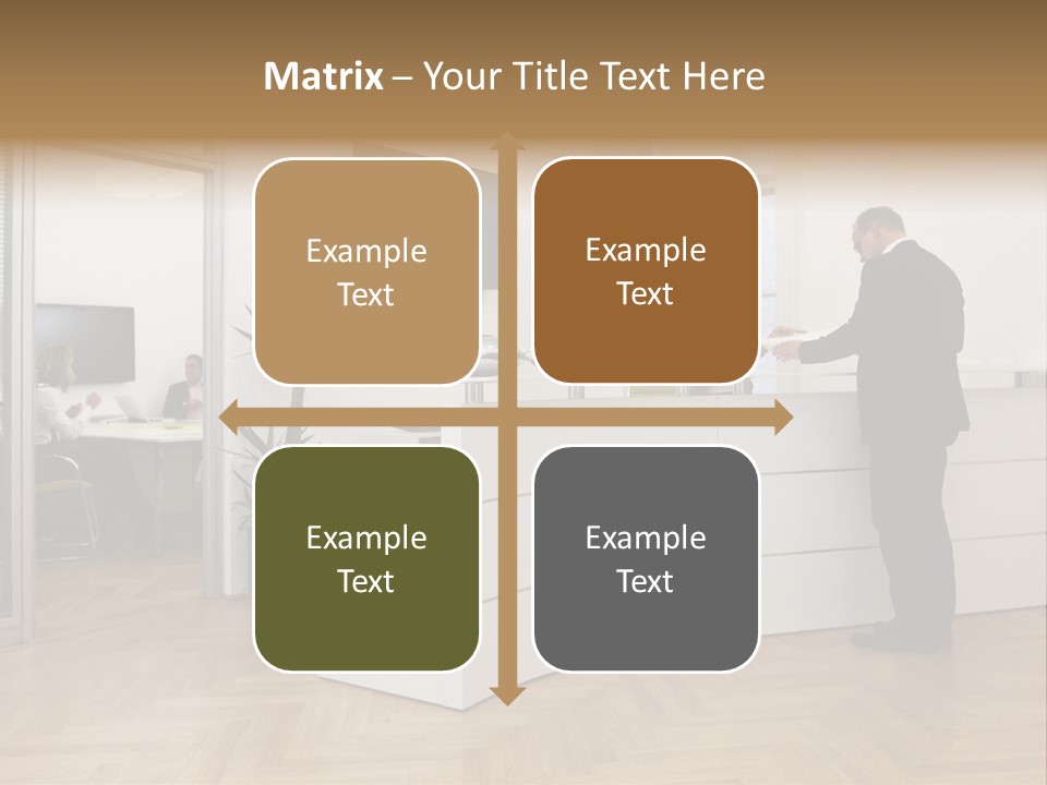 White Representative Negocios PowerPoint Template