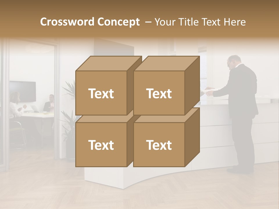 White Representative Negocios PowerPoint Template