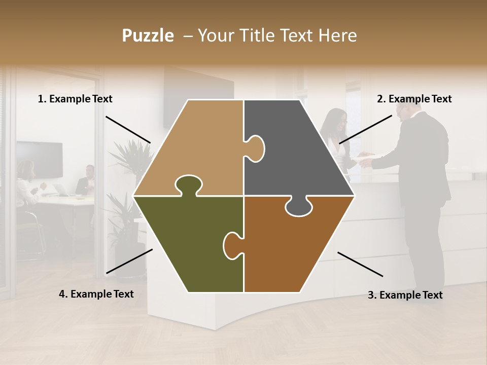 White Representative Negocios PowerPoint Template