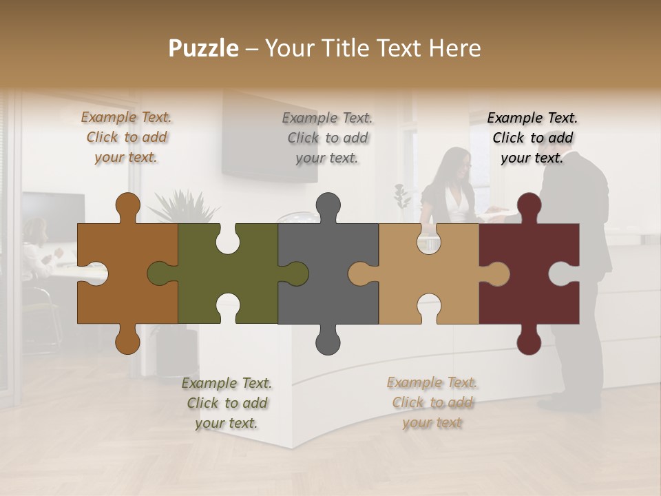 White Representative Negocios PowerPoint Template