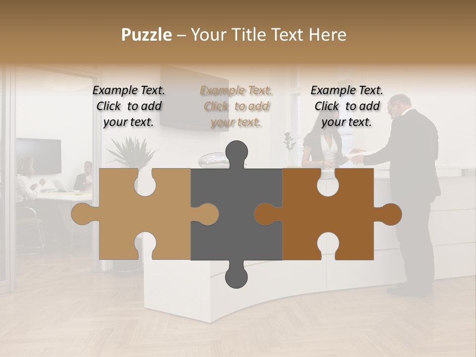 White Representative Negocios PowerPoint Template