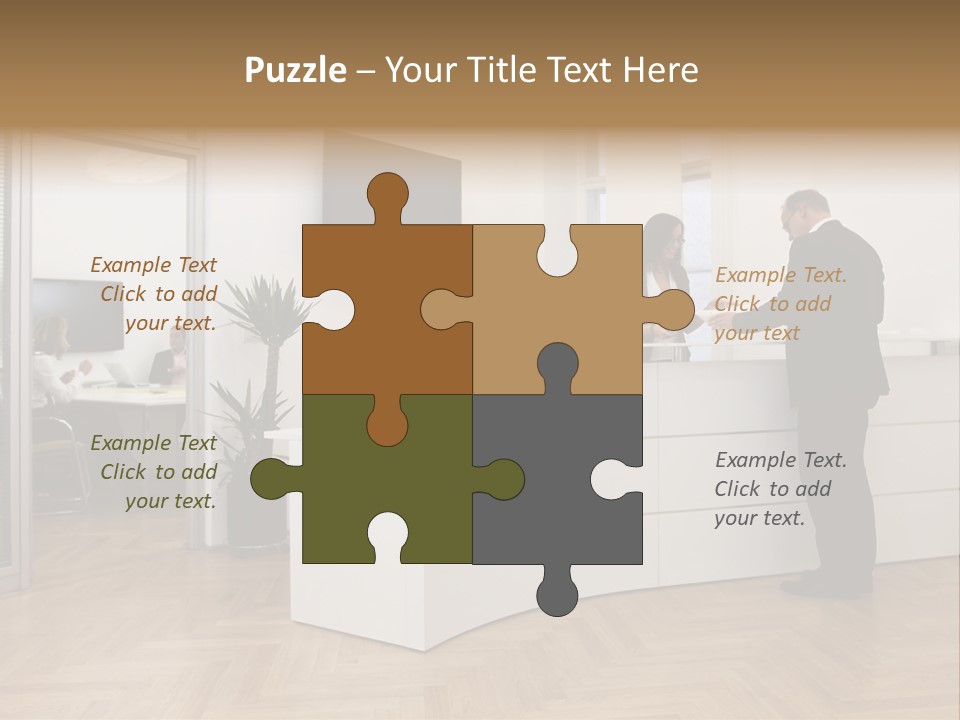 White Representative Negocios PowerPoint Template