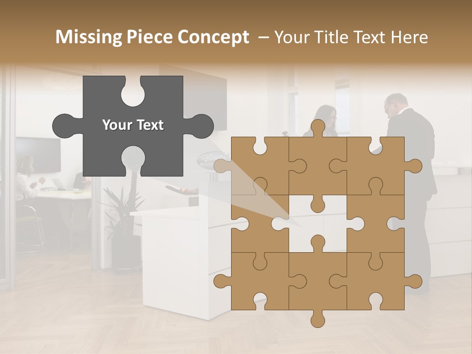 White Representative Negocios PowerPoint Template