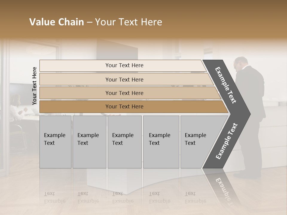 White Representative Negocios PowerPoint Template