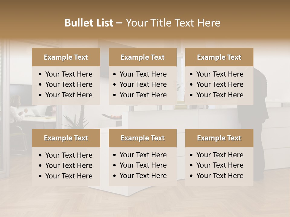 White Representative Negocios PowerPoint Template
