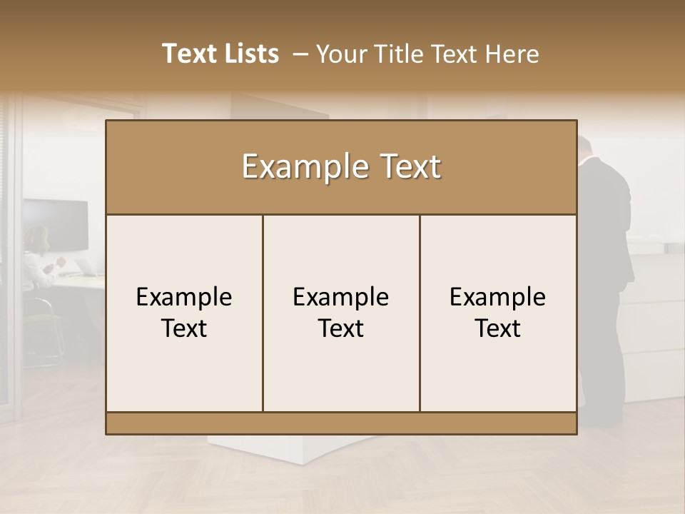 White Representative Negocios PowerPoint Template