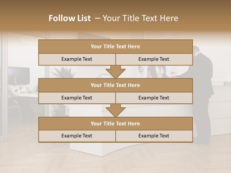 White Representative Negocios PowerPoint Template