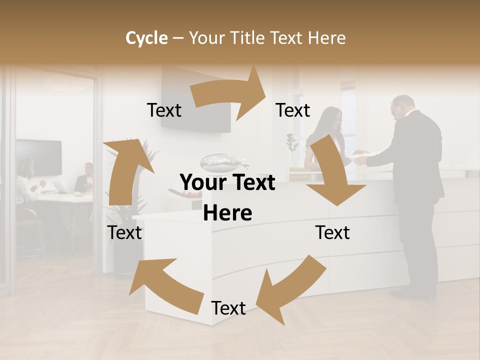 White Representative Negocios PowerPoint Template
