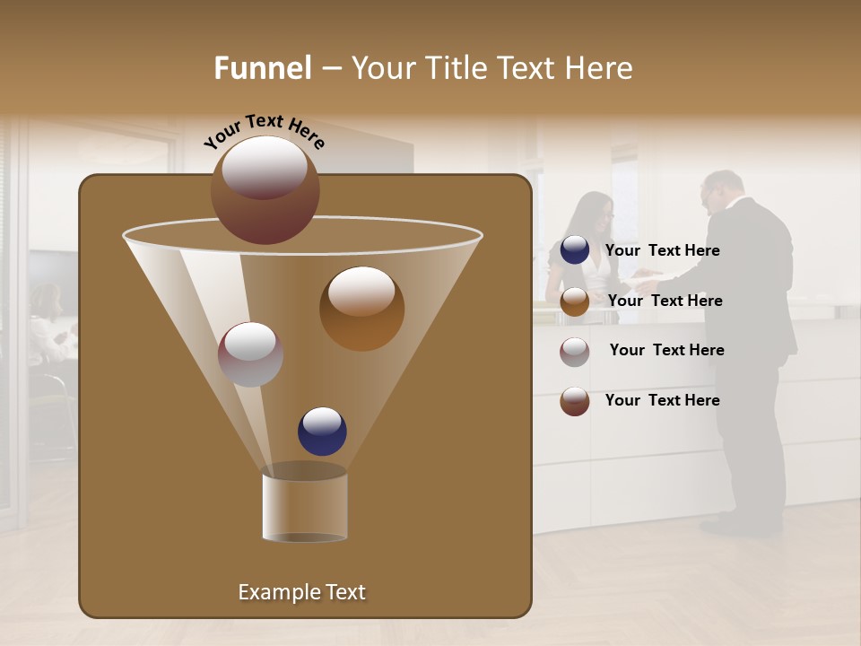 White Representative Negocios PowerPoint Template