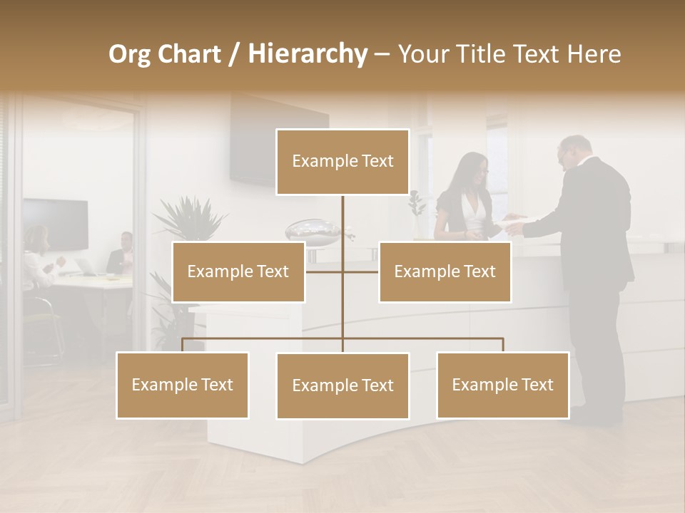White Representative Negocios PowerPoint Template