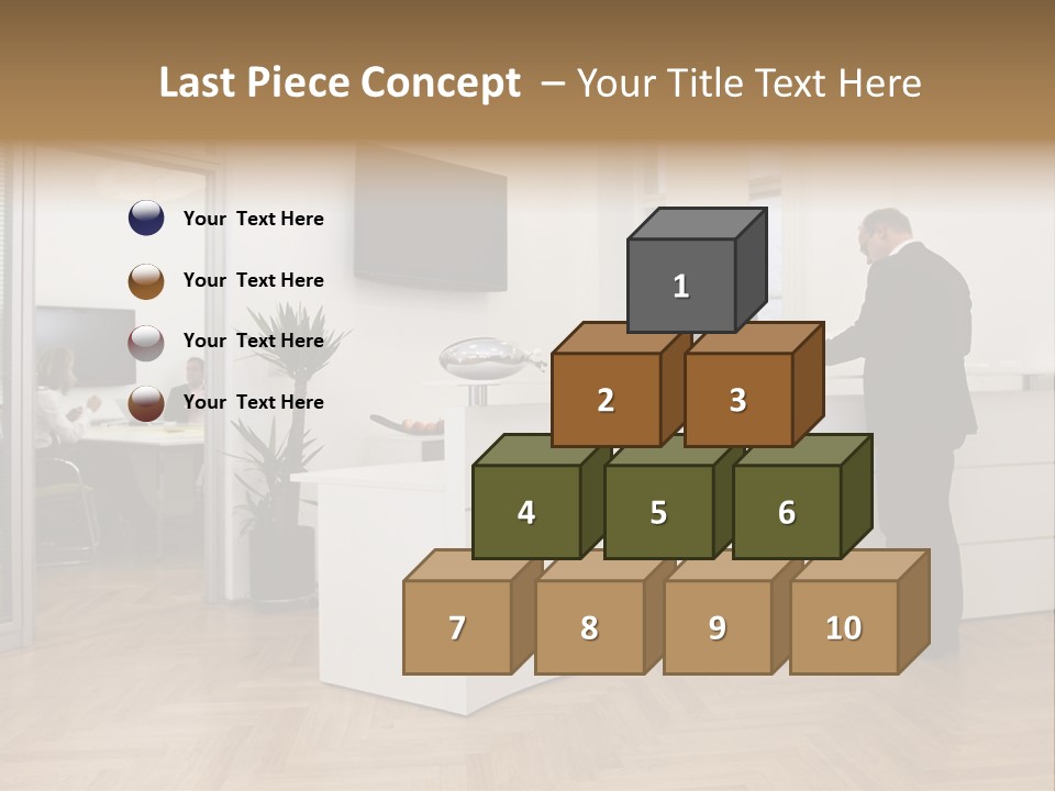 White Representative Negocios PowerPoint Template