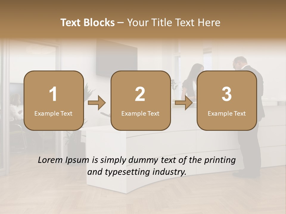 White Representative Negocios PowerPoint Template