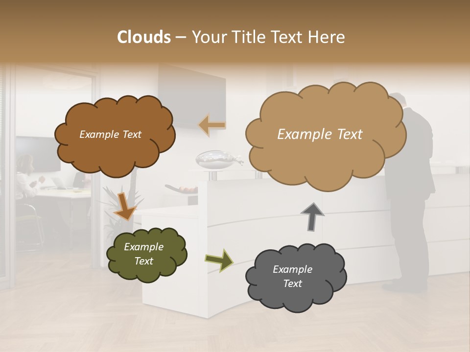 White Representative Negocios PowerPoint Template