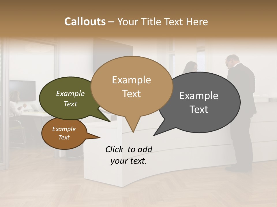 White Representative Negocios PowerPoint Template