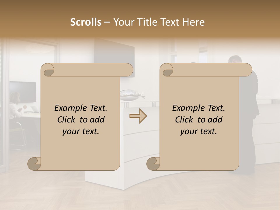 White Representative Negocios PowerPoint Template