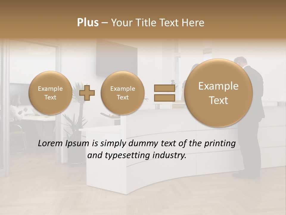 White Representative Negocios PowerPoint Template