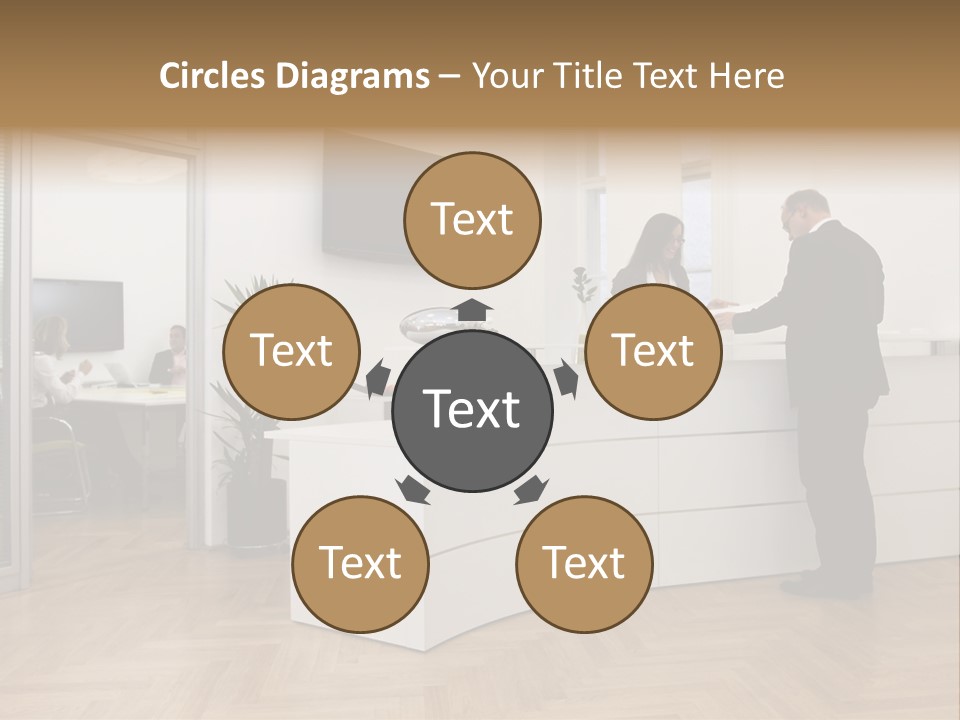 White Representative Negocios PowerPoint Template