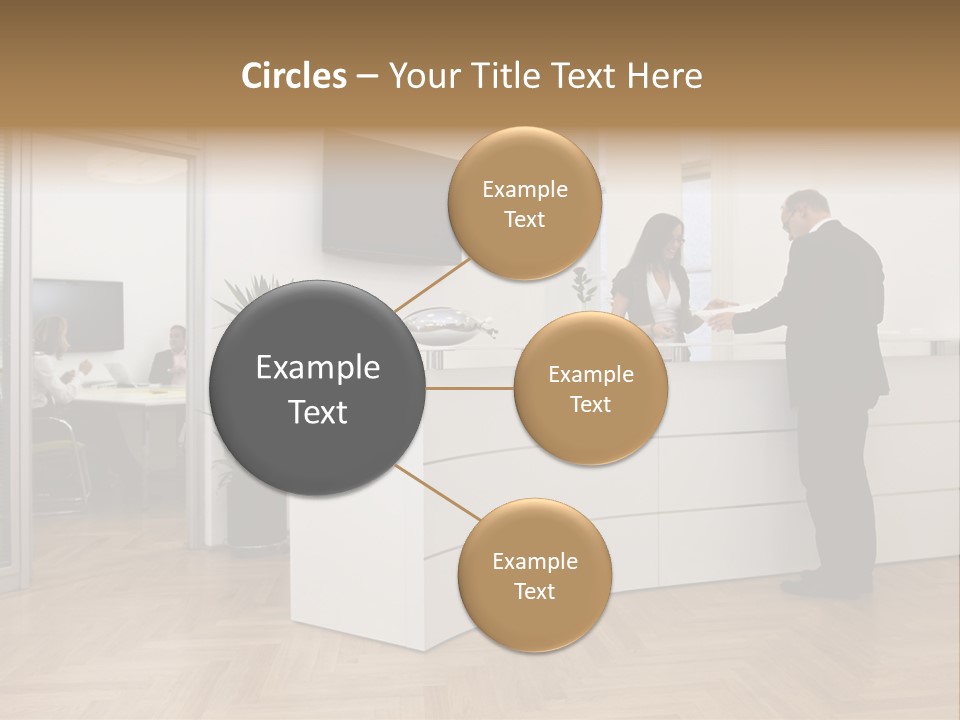 White Representative Negocios PowerPoint Template