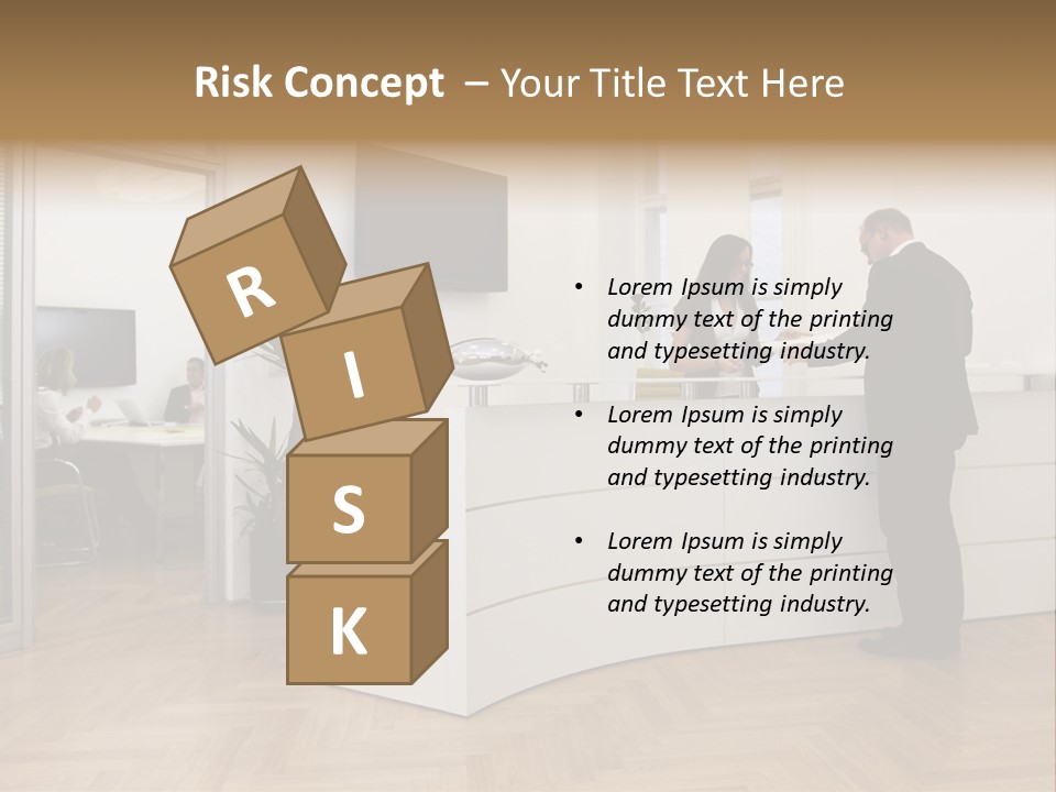 White Representative Negocios PowerPoint Template