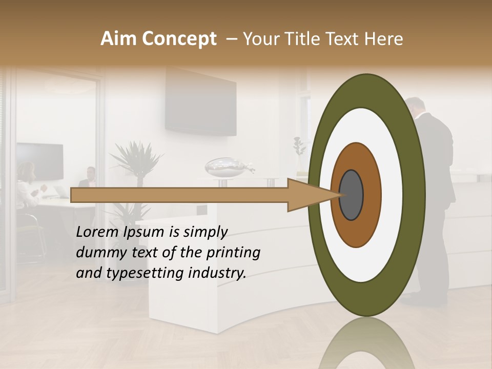 White Representative Negocios PowerPoint Template