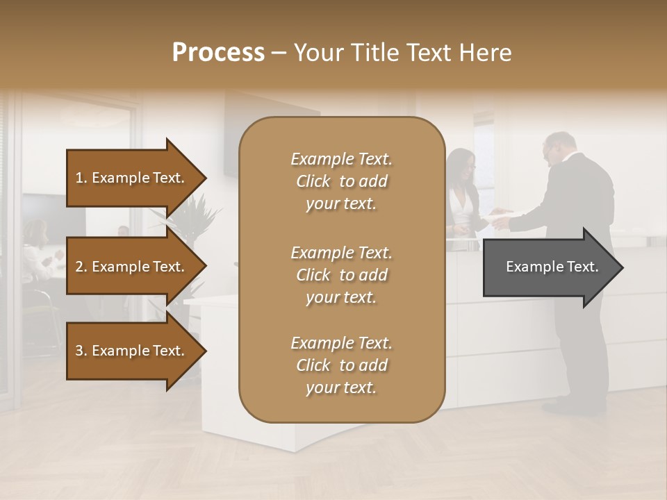 White Representative Negocios PowerPoint Template