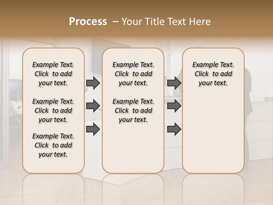 White Representative Negocios PowerPoint Template