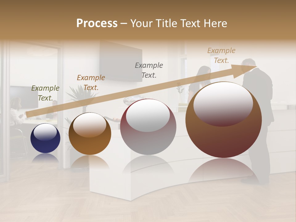White Representative Negocios PowerPoint Template
