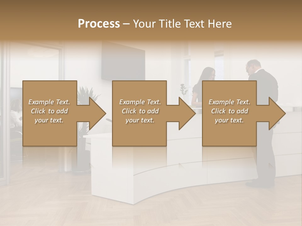 White Representative Negocios PowerPoint Template