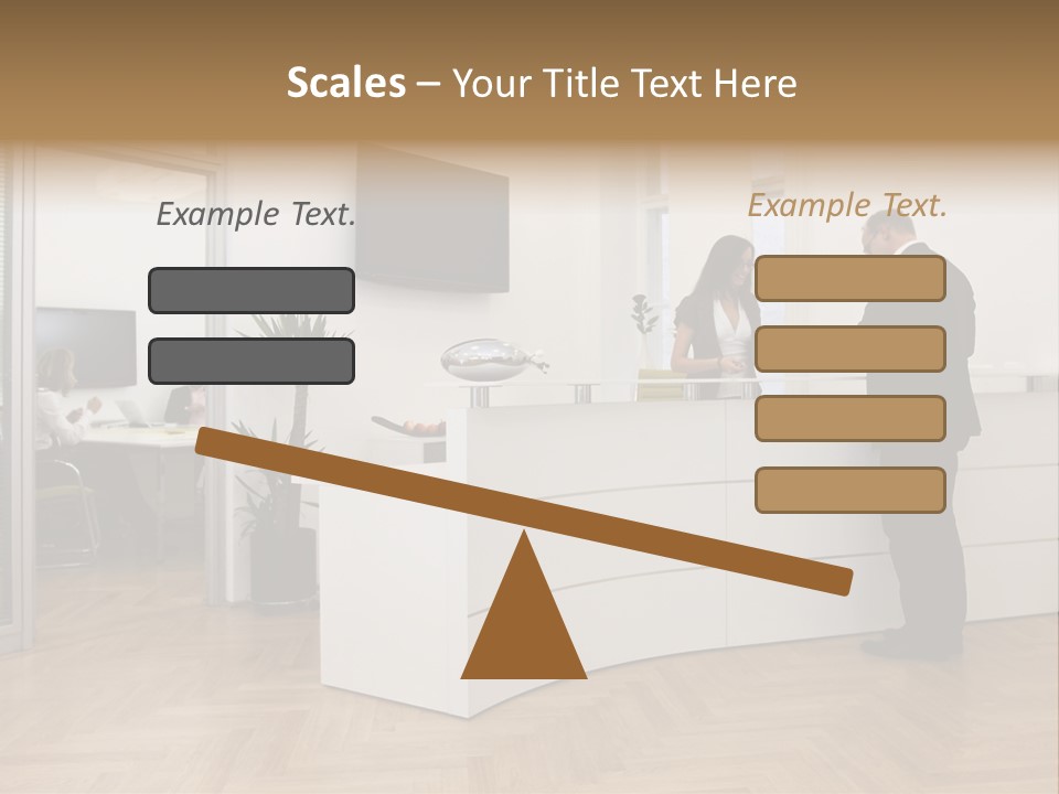 White Representative Negocios PowerPoint Template