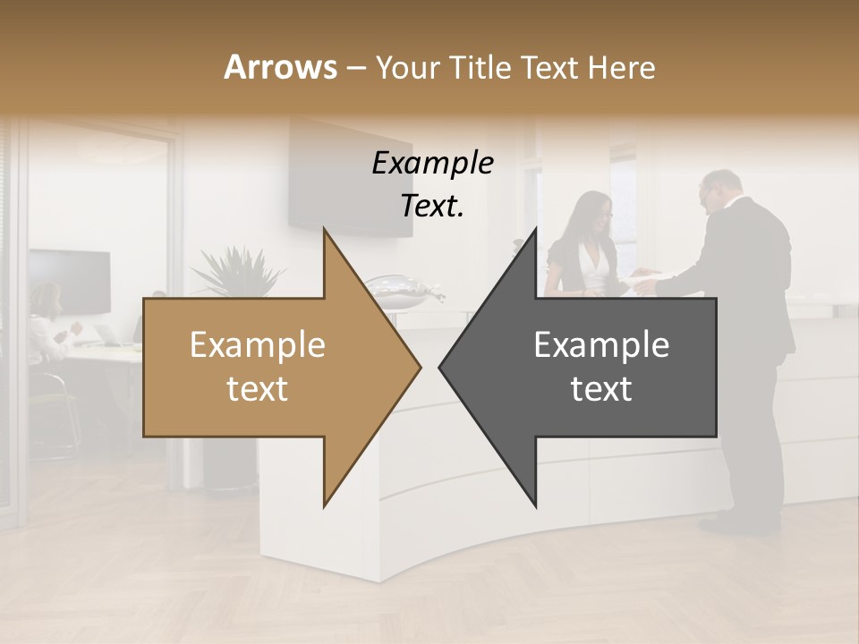 White Representative Negocios PowerPoint Template