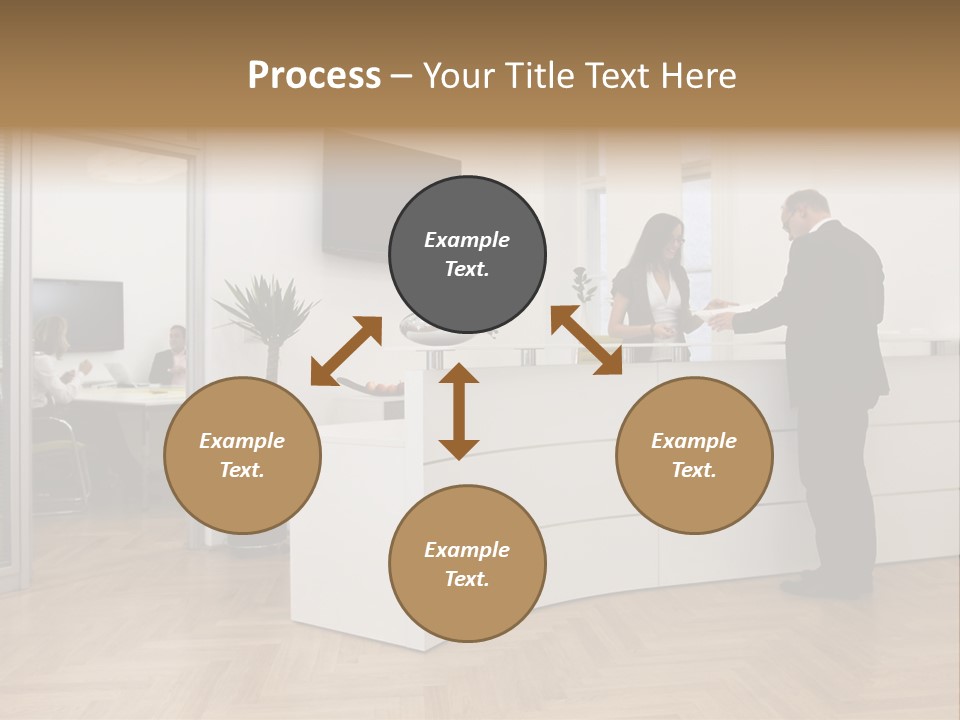 White Representative Negocios PowerPoint Template