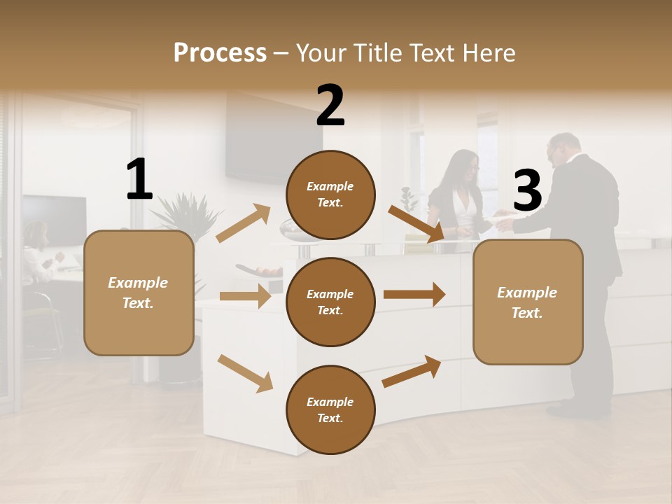White Representative Negocios PowerPoint Template