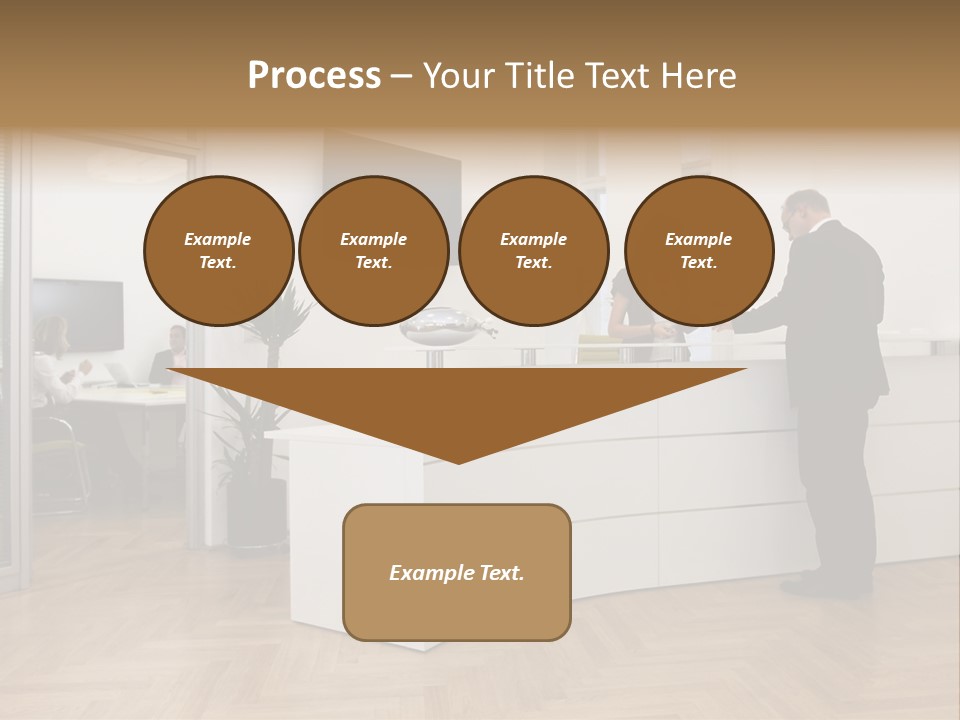White Representative Negocios PowerPoint Template