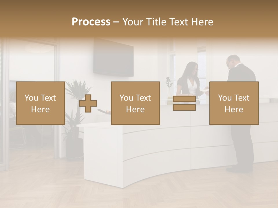 White Representative Negocios PowerPoint Template