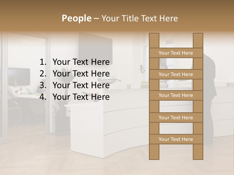 White Representative Negocios PowerPoint Template