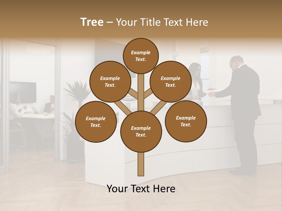 White Representative Negocios PowerPoint Template