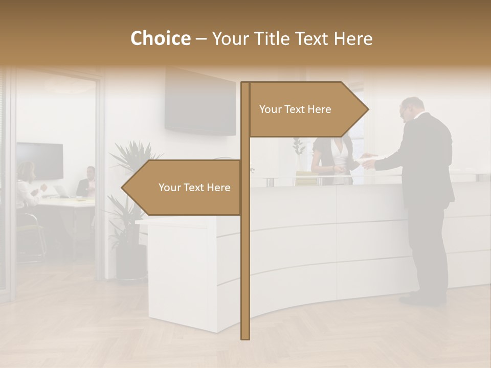 White Representative Negocios PowerPoint Template