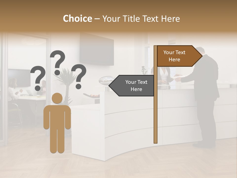 White Representative Negocios PowerPoint Template