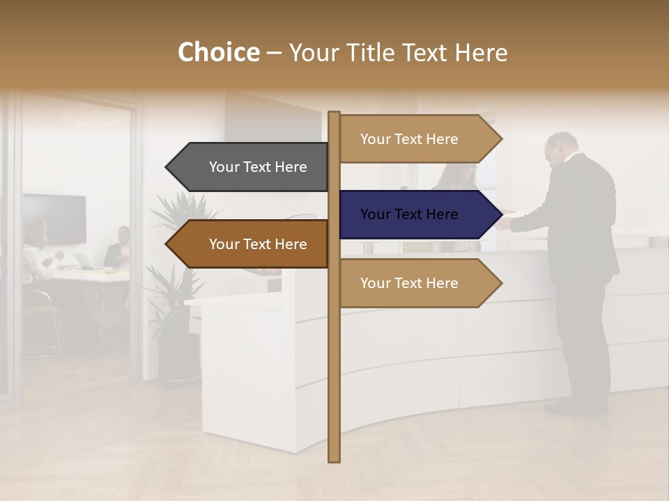 White Representative Negocios PowerPoint Template