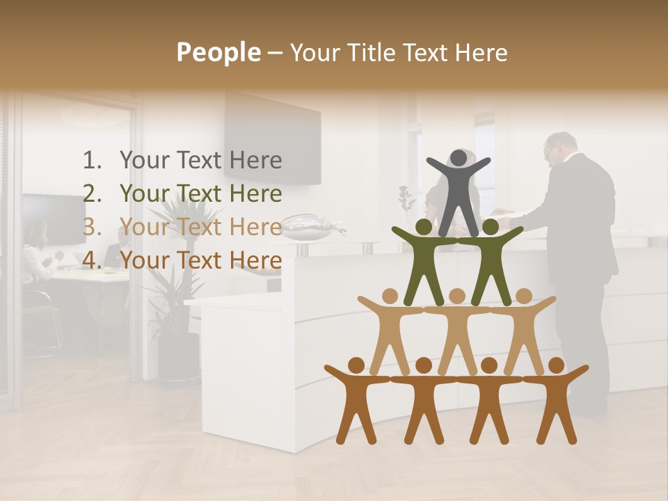 White Representative Negocios PowerPoint Template