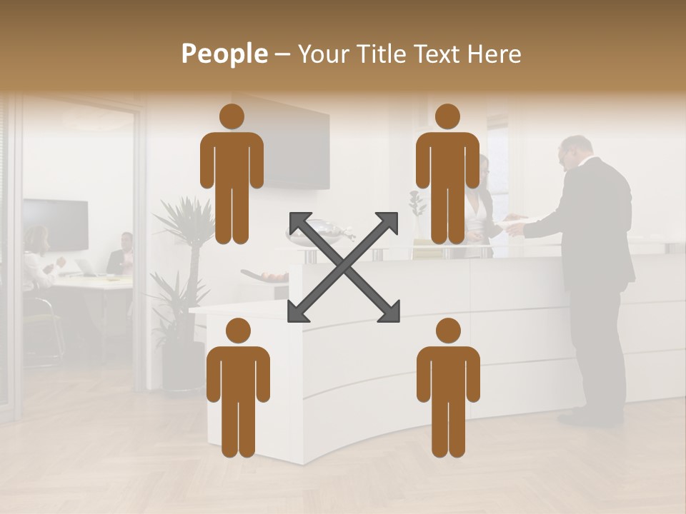 White Representative Negocios PowerPoint Template