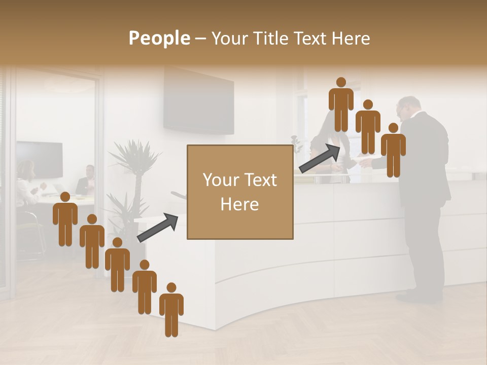 White Representative Negocios PowerPoint Template