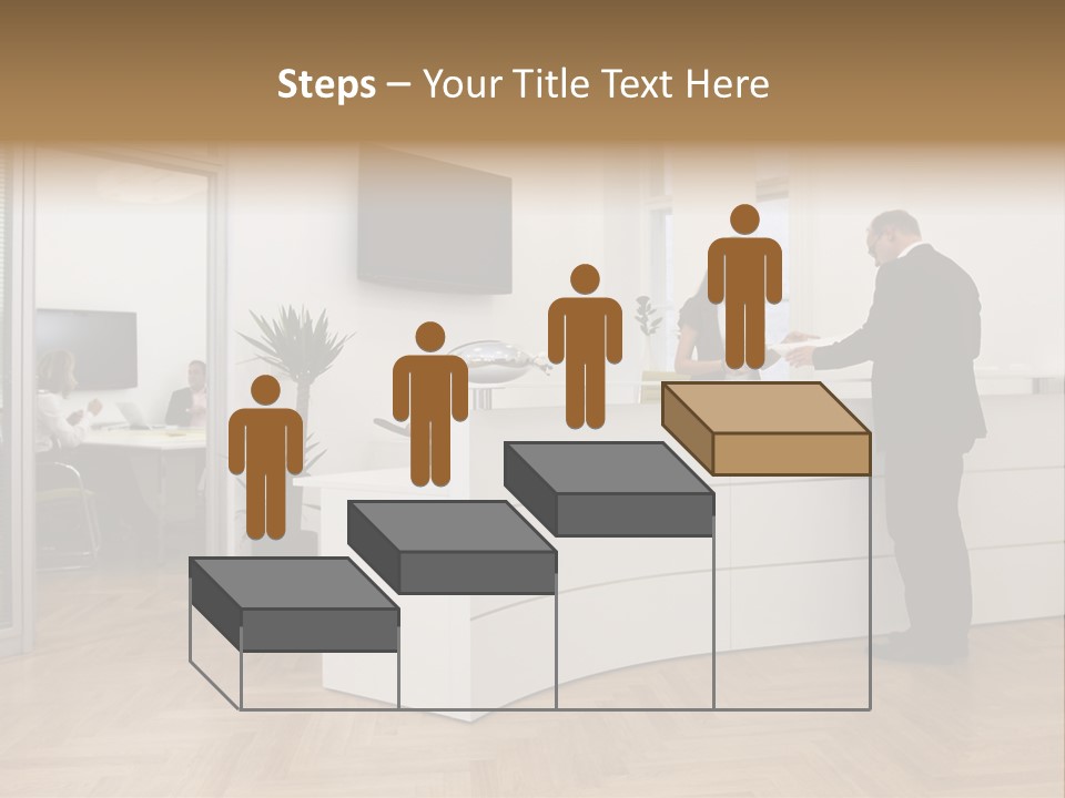 White Representative Negocios PowerPoint Template