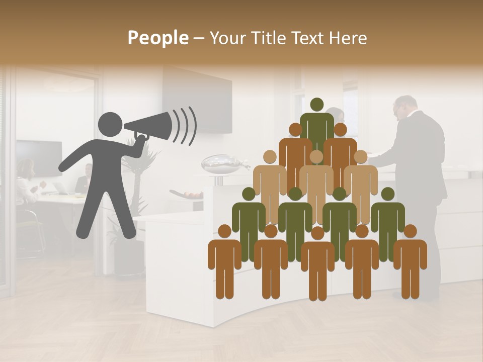 White Representative Negocios PowerPoint Template
