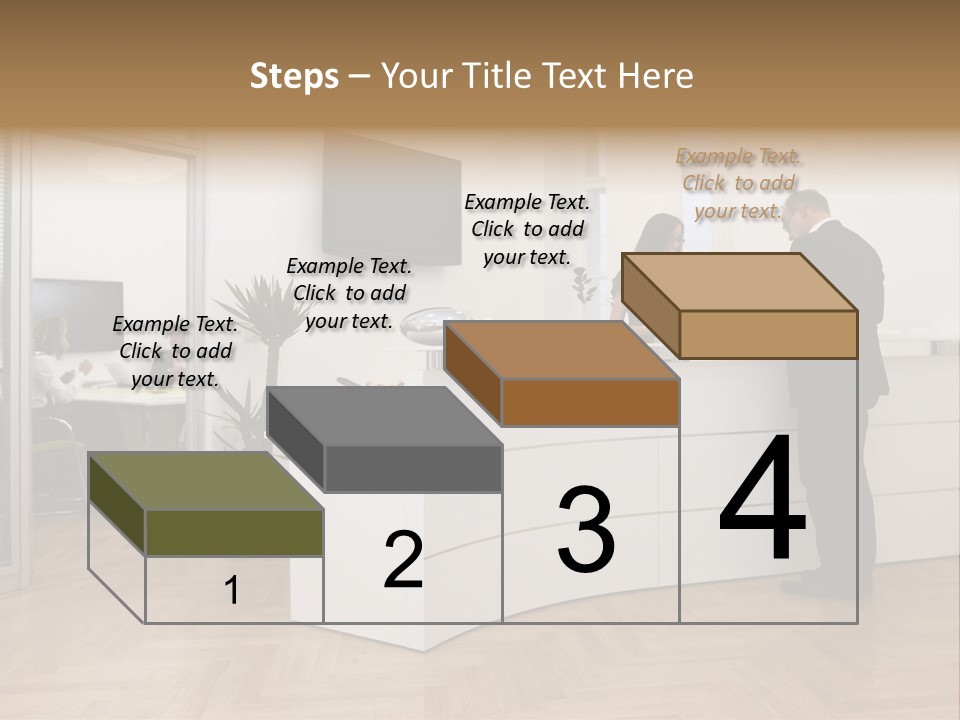 White Representative Negocios PowerPoint Template