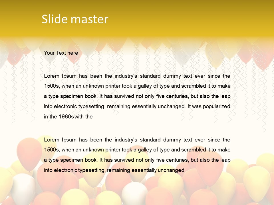 Happiness Design Holiday PowerPoint Template
