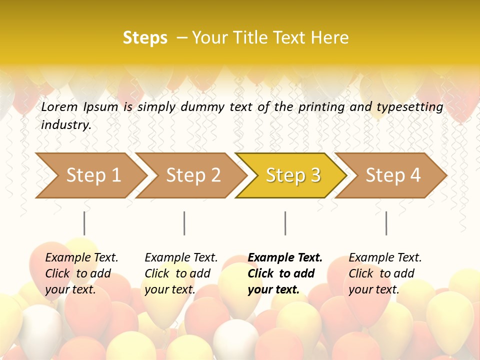 Happiness Design Holiday PowerPoint Template