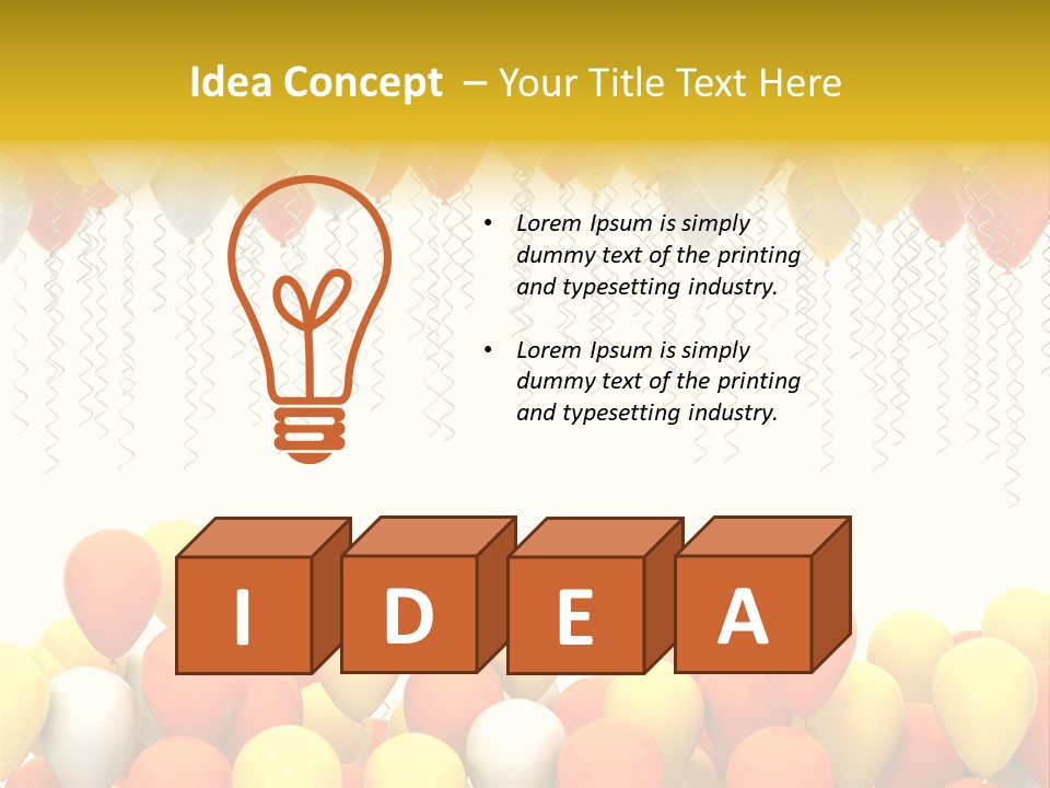 Happiness Design Holiday PowerPoint Template