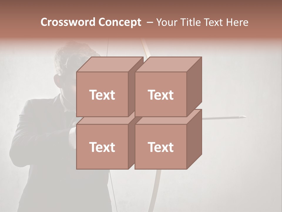 Arc Center Boy PowerPoint Template